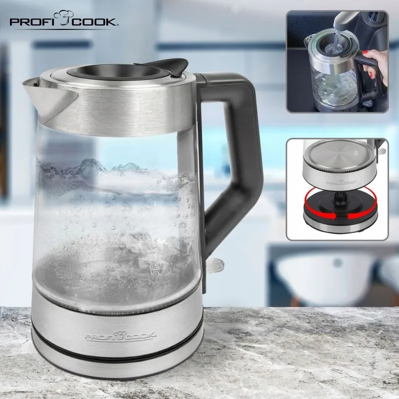 Електрочайник ProfiCook PC-WKS 1190 G: сучасний стиль та функціональність для дому